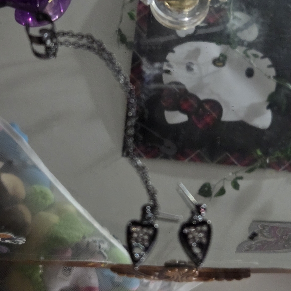 3 pack of ouiji board piece earrings with cuffs - Picture 1 of 3